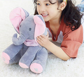 Éléphant en Peluche Musical - Jouet Douillet avec Musique et Mouvements