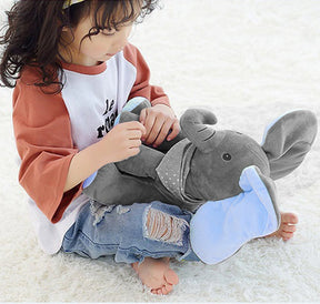 Éléphant en Peluche Musical - Jouet Douillet avec Musique et Mouvements