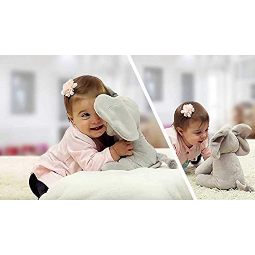 Éléphant en Peluche Musical - Jouet Douillet avec Musique et Mouvements
