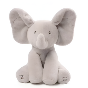 Éléphant en Peluche Musical - Jouet Douillet avec Musique et Mouvements