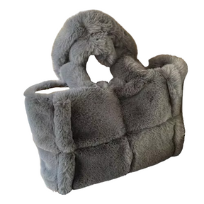 Sac à Bandoulière en Fausse Fourrure - Douceur et Grande Capacité Quotidienne