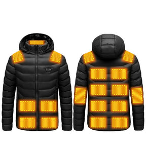 Veste Chauffante Électrique pour Hiver - 17 Zones de Chauffage et Design Confortable