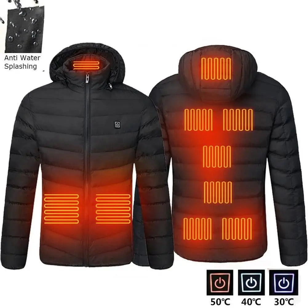 Veste Chauffante Électrique pour Hiver - 17 Zones de Chauffage et Design Confortable