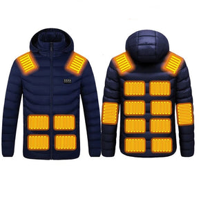 Veste Chauffante Électrique pour Hiver - 17 Zones de Chauffage et Design Confortable