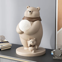Lampe d'Ours Polaire pour Enfants - Lumière Douce et Accueillante