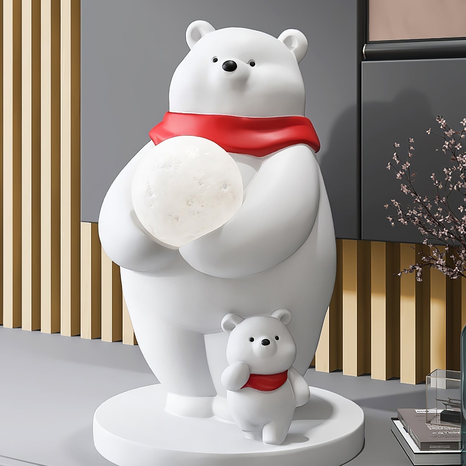 Lampe d'Ours Polaire pour Enfants - Lumière Douce et Accueillante