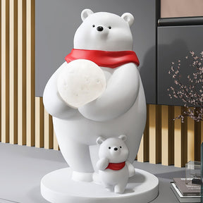 Lampe d'Ours Polaire pour Enfants - Lumière Douce et Accueillante