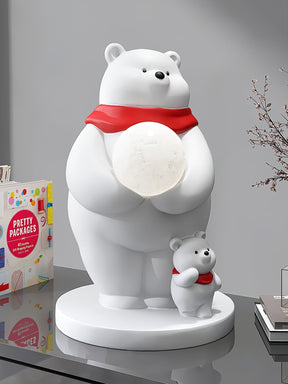 Lampe d'Ours Polaire pour Enfants - Lumière Douce et Accueillante