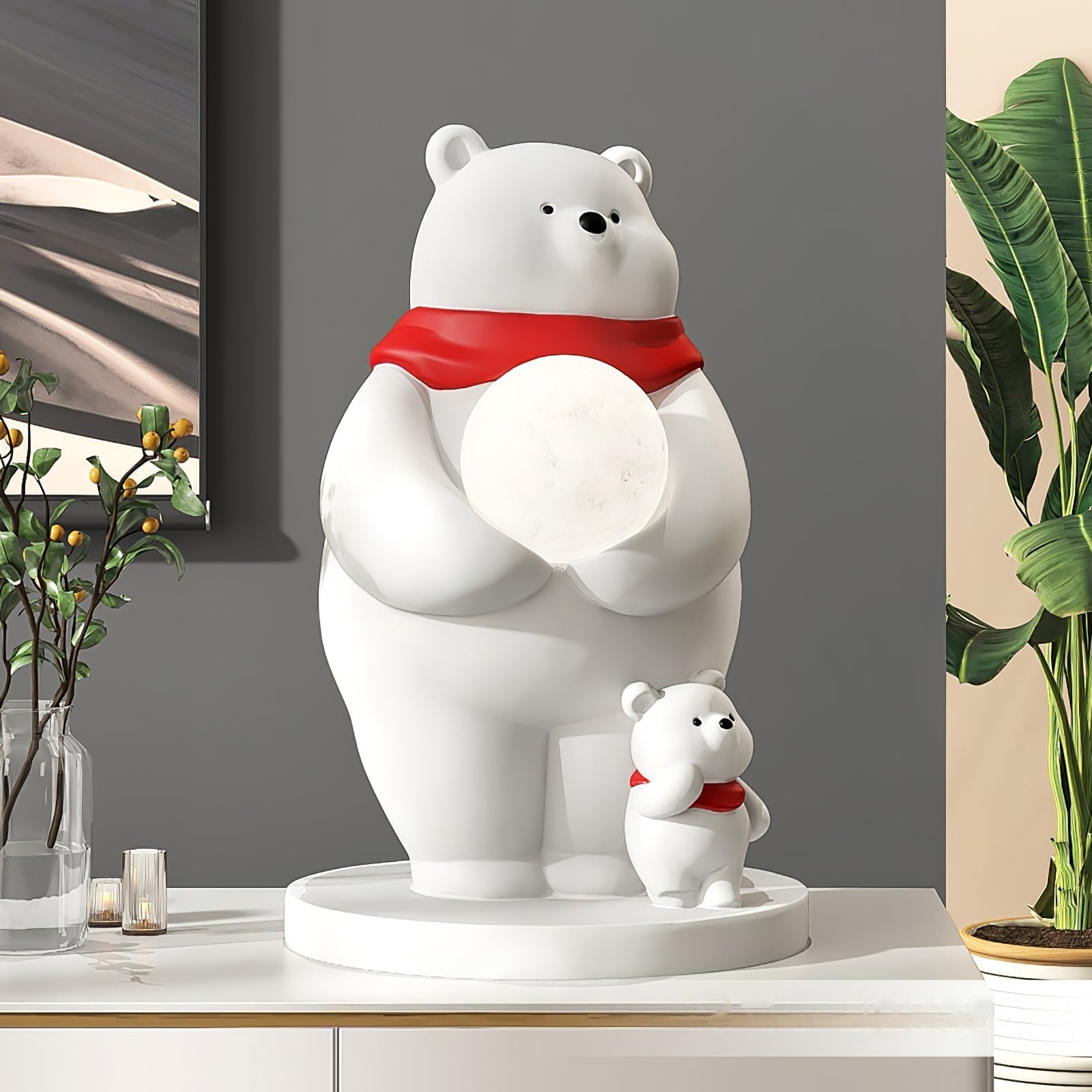 Lampe d'Ours Polaire pour Enfants - Lumière Douce et Accueillante