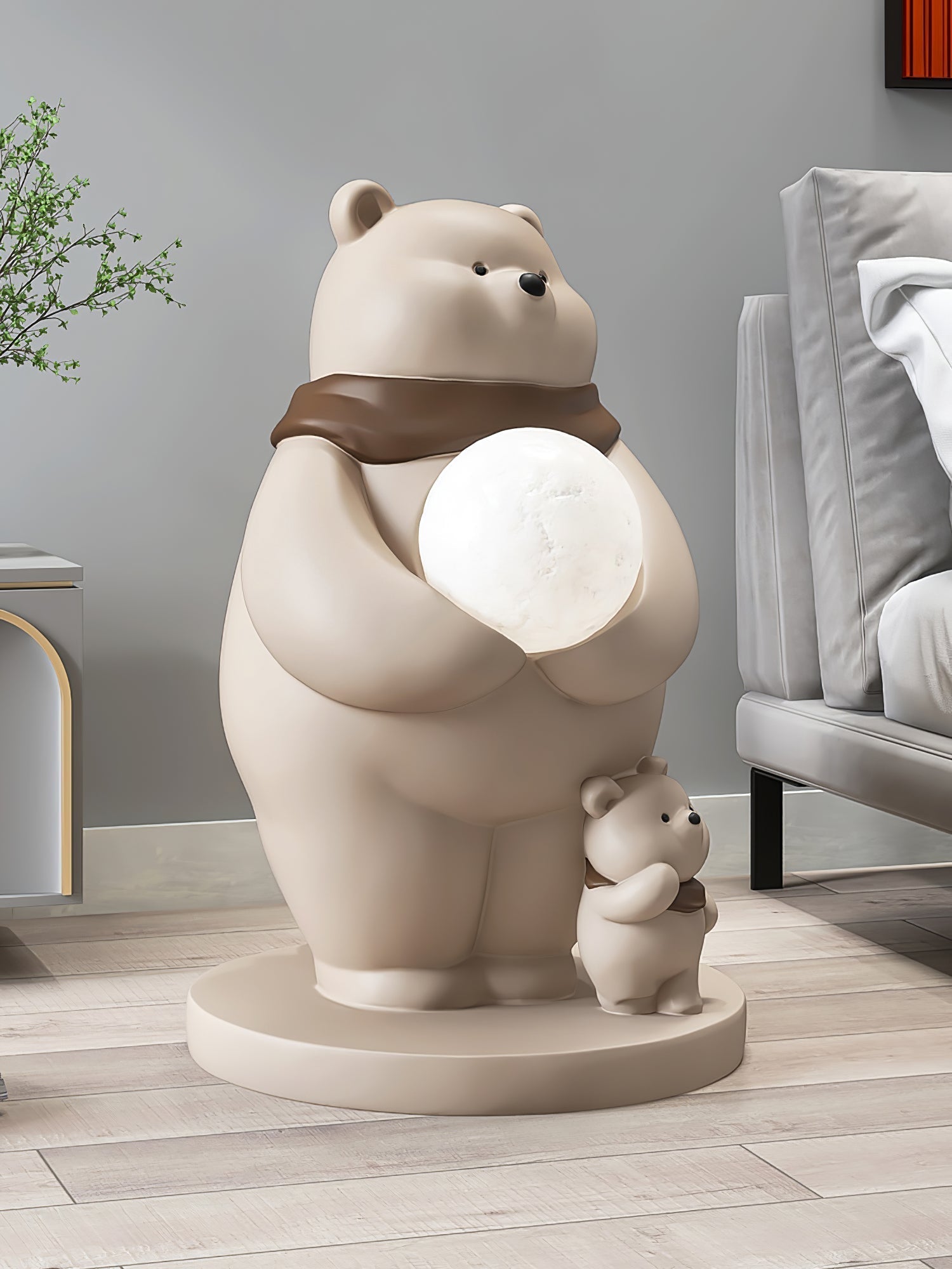 Lampe d'Ours Polaire pour Enfants - Lumière Douce et Accueillante
