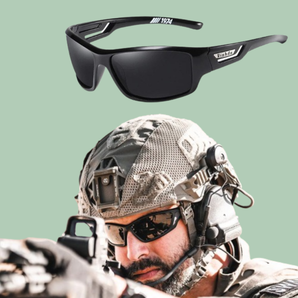 Lunettes de Soleil Polarisées Militaires - Protection UV et Anti-éblouissement
