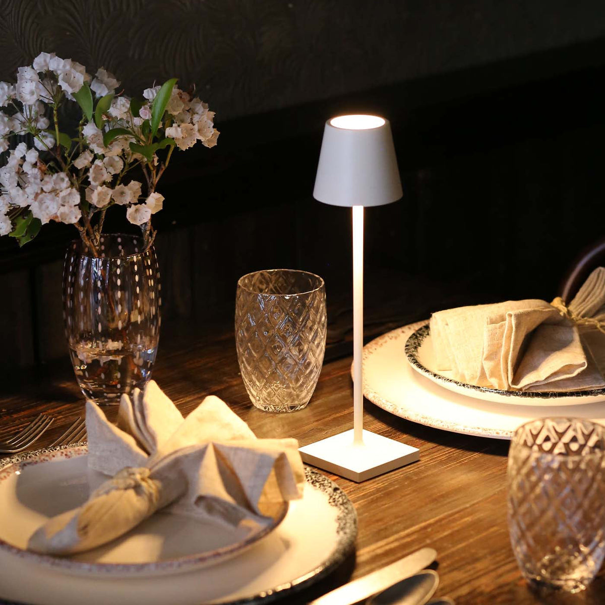 Lampe de Table LED Rechargeable - Design Compact et Tactile