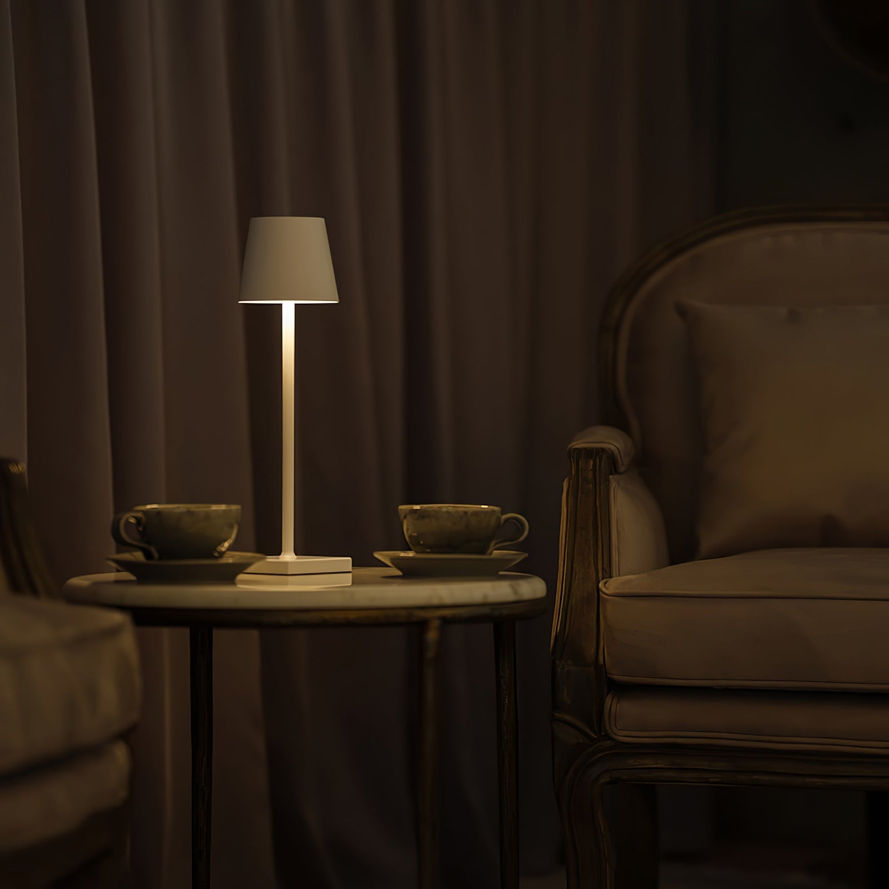 Lampe de Table LED Rechargeable - Design Compact et Tactile