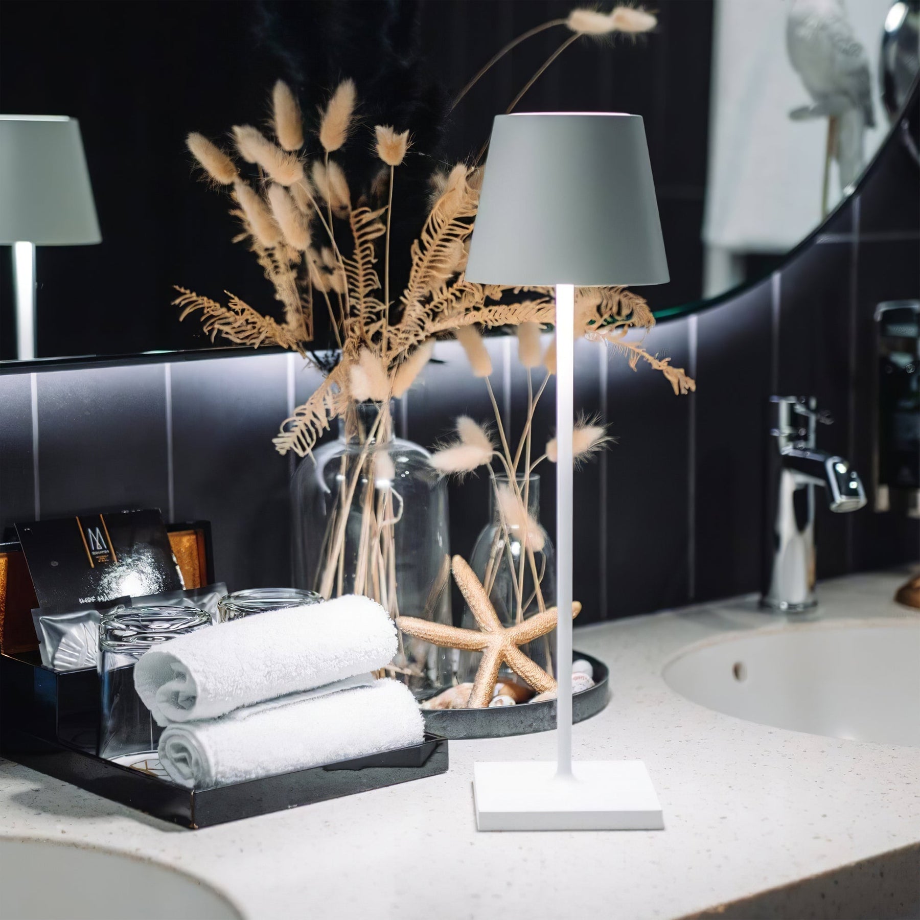 Lampe de Table LED Rechargeable - Design Compact et Tactile