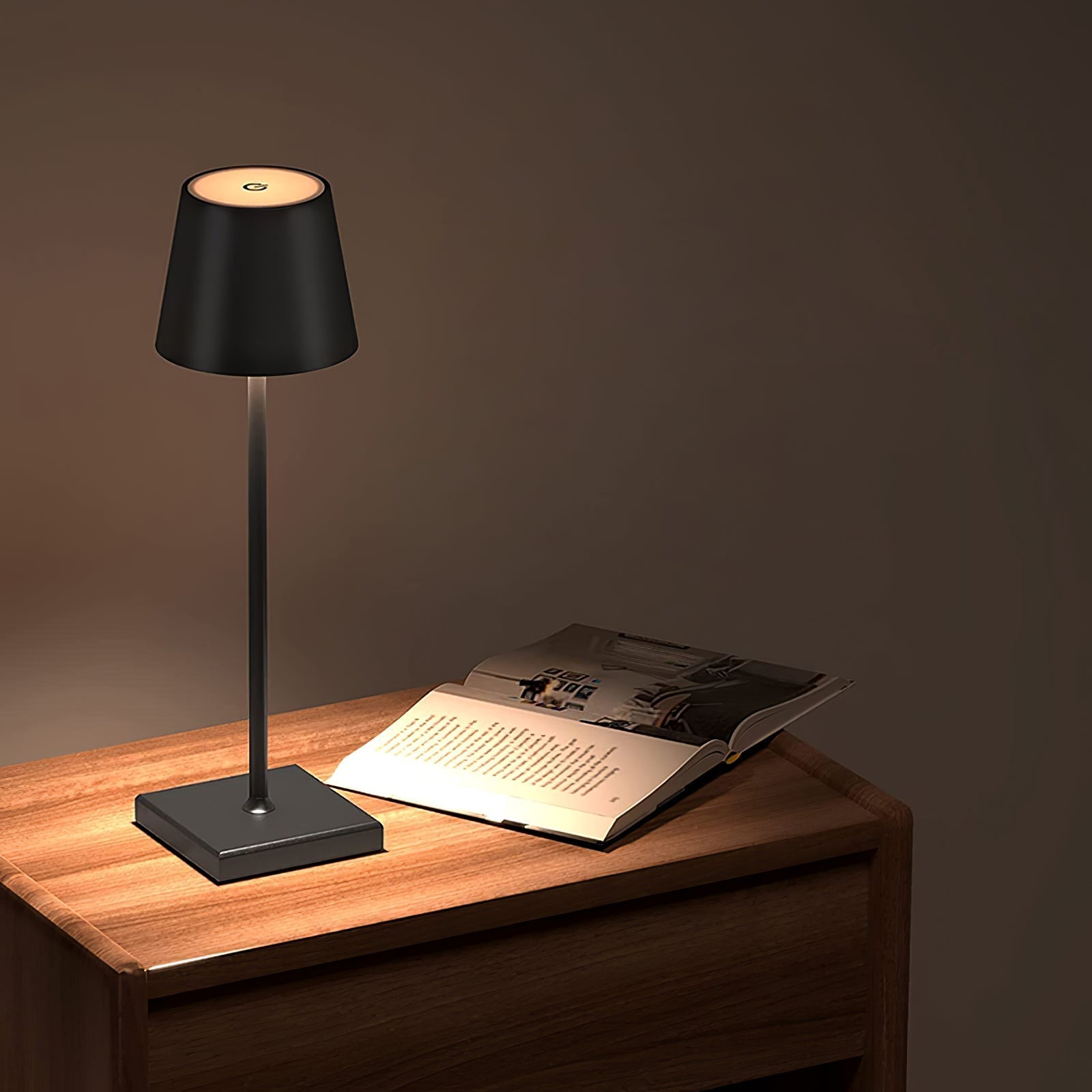 Lampe de Table LED Rechargeable - Design Compact et Tactile