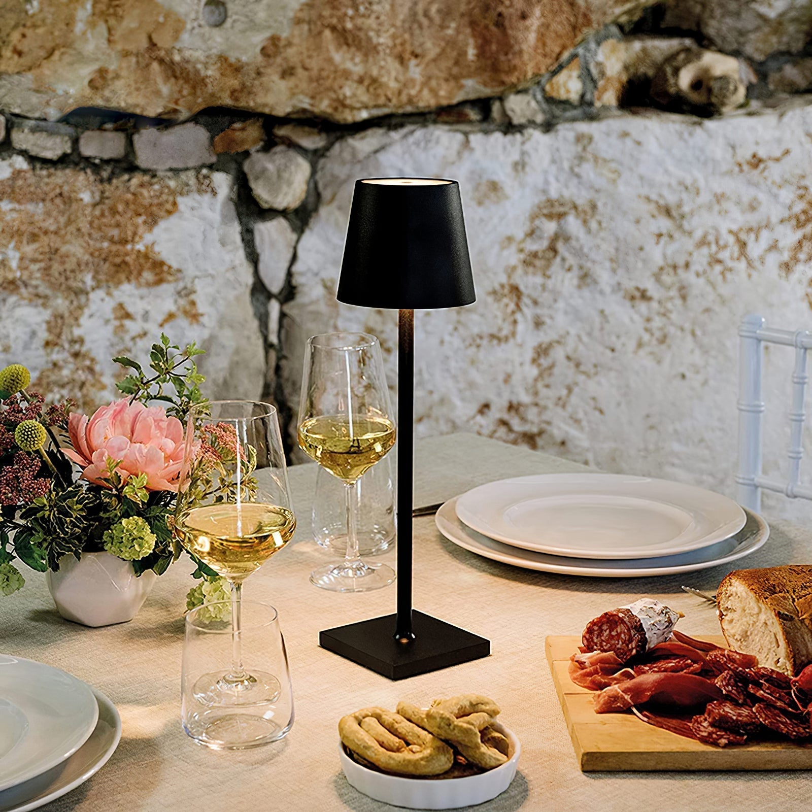 Lampe de Table LED Rechargeable - Design Compact et Tactile