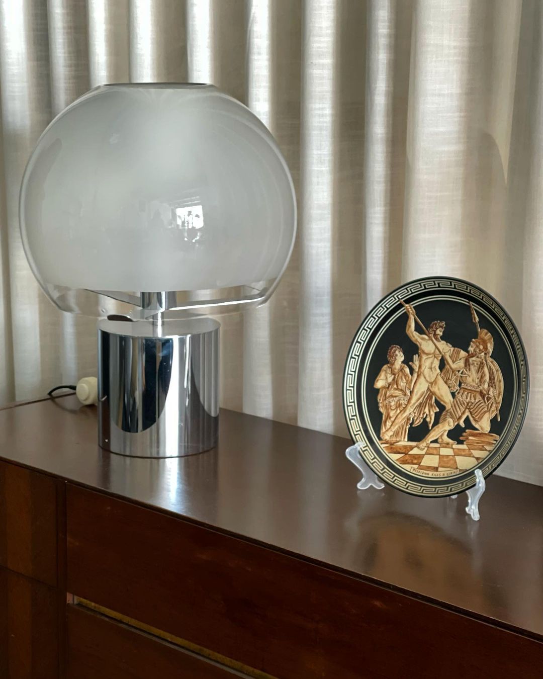 Lampe de Table Rétro en Verre - Design Élégant et Lumineux