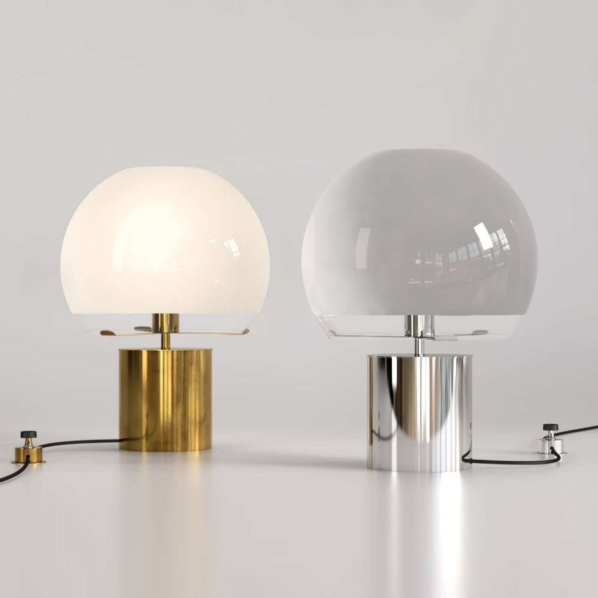 Lampe de Table Rétro en Verre - Design Élégant et Lumineux