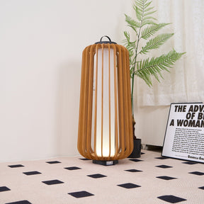 Lampe d'Éclairage Extérieur en Bois - Design Résistant aux Intempéries et Rechargeable