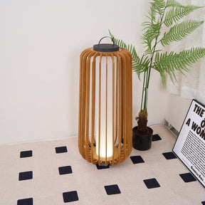 Lampe d'Éclairage Extérieur en Bois - Design Résistant aux Intempéries et Rechargeable