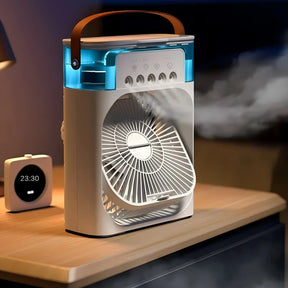 Ventilateur Refroidisseur d'Air Portable - Design 3-en-1 avec Lumière LED
