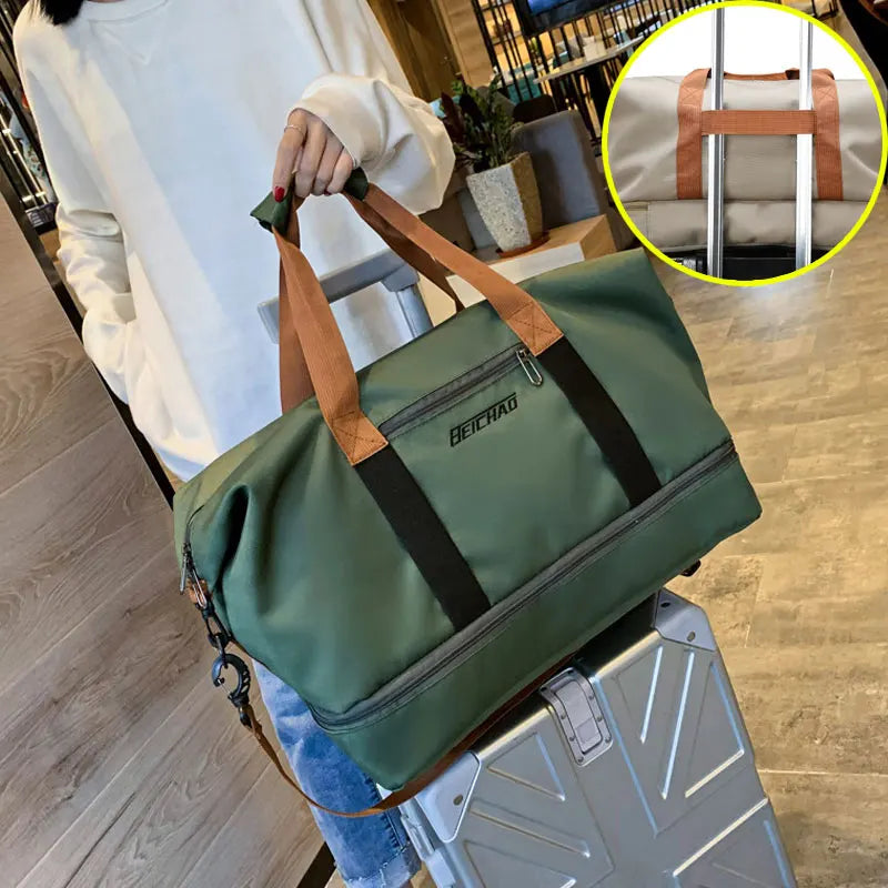 Sac de Sport Portable avec Compartiment à Chaussures - Durable et Pratique pour le Voyage