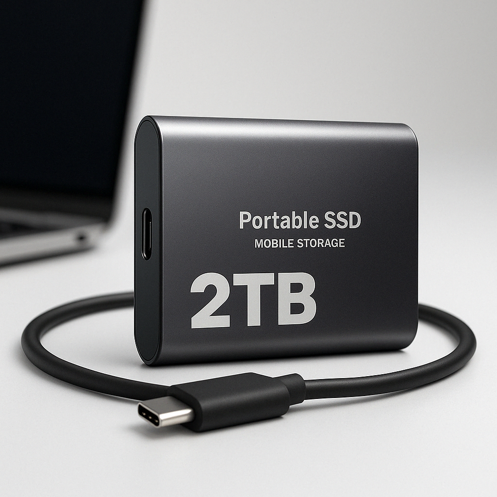 Disque SSD Externe Haute Vitesse - Stockage Portable et Sécurisé