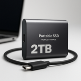 Disque SSD Externe Haute Vitesse - Stockage Portable et Sécurisé
