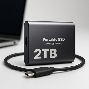Disque SSD Externe Haute Vitesse - Stockage Portable et Sécurisé