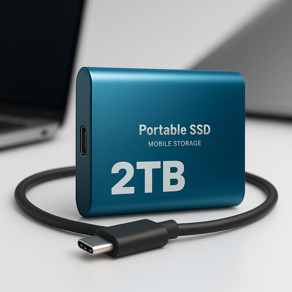 Disque SSD Externe Haute Vitesse - Stockage Portable et Sécurisé