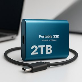 Disque SSD Externe Haute Vitesse - Stockage Portable et Sécurisé