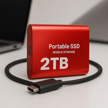 Disque SSD Externe Haute Vitesse - Stockage Portable et Sécurisé