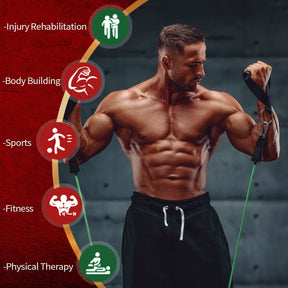 Bandes de Résistance pour Fitness - Entraînement, Étirement et Mobilité