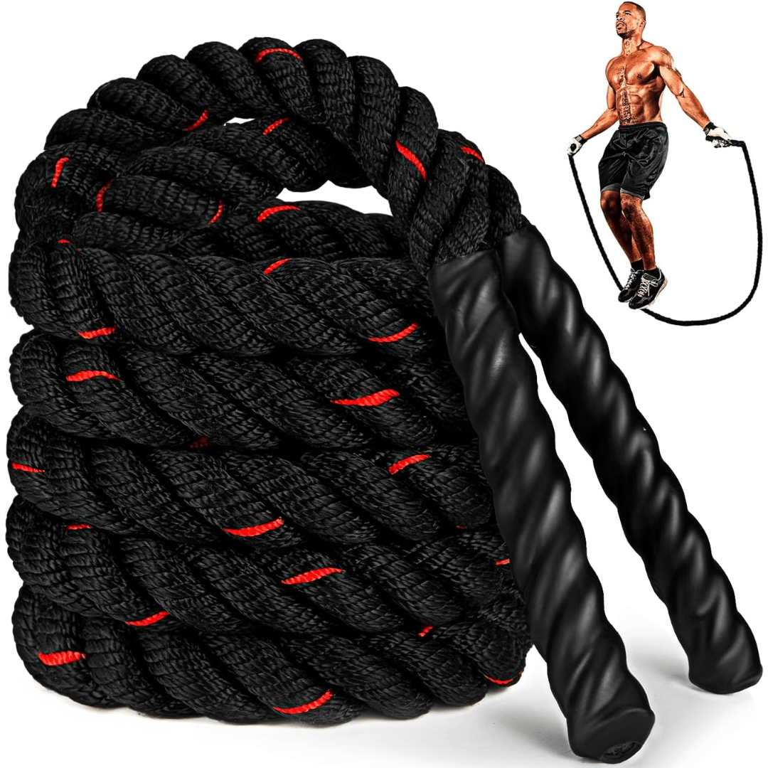 Corde à Sauter Lestée pour Fitness - Ajustable et Idéale pour Brûler des Graisses