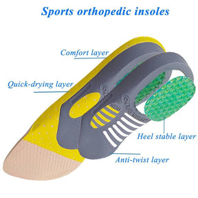 Semelles Orthopédiques en Gel - Confort et Soutien pour Pieds Plats
