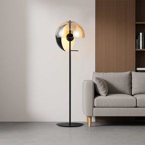 Lampe de Sol en Verre Moderne - Élégance Contemporaine et Atmosphère Chaleureuse