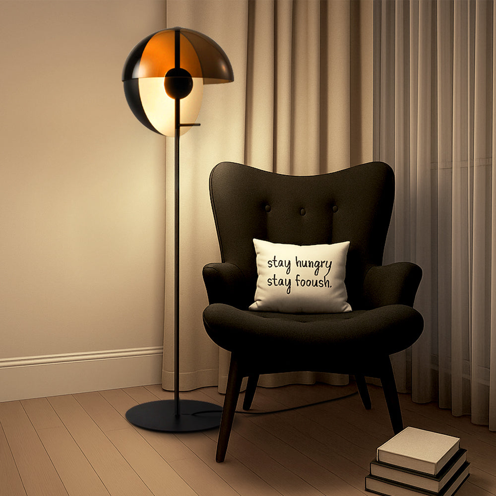 Lampe de Sol en Verre Moderne - Élégance Contemporaine et Atmosphère Chaleureuse
