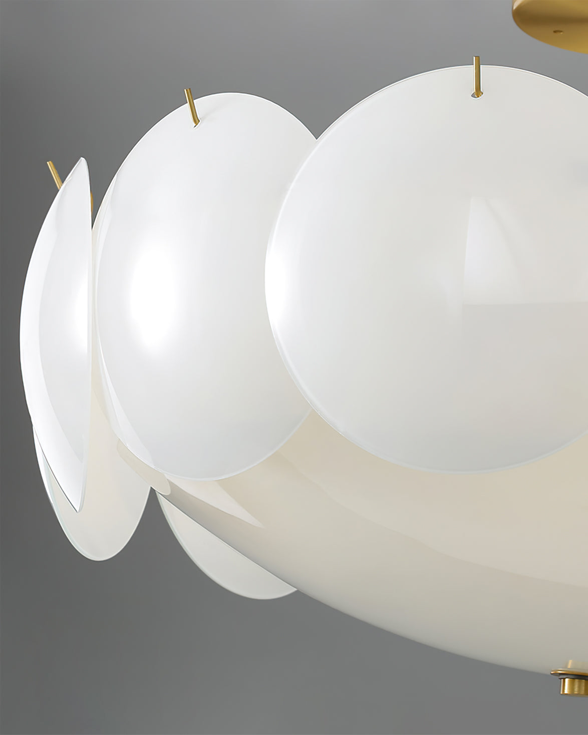 Lampe de Plafond en Cuivre et Verre - Design Élégant et Intemporel