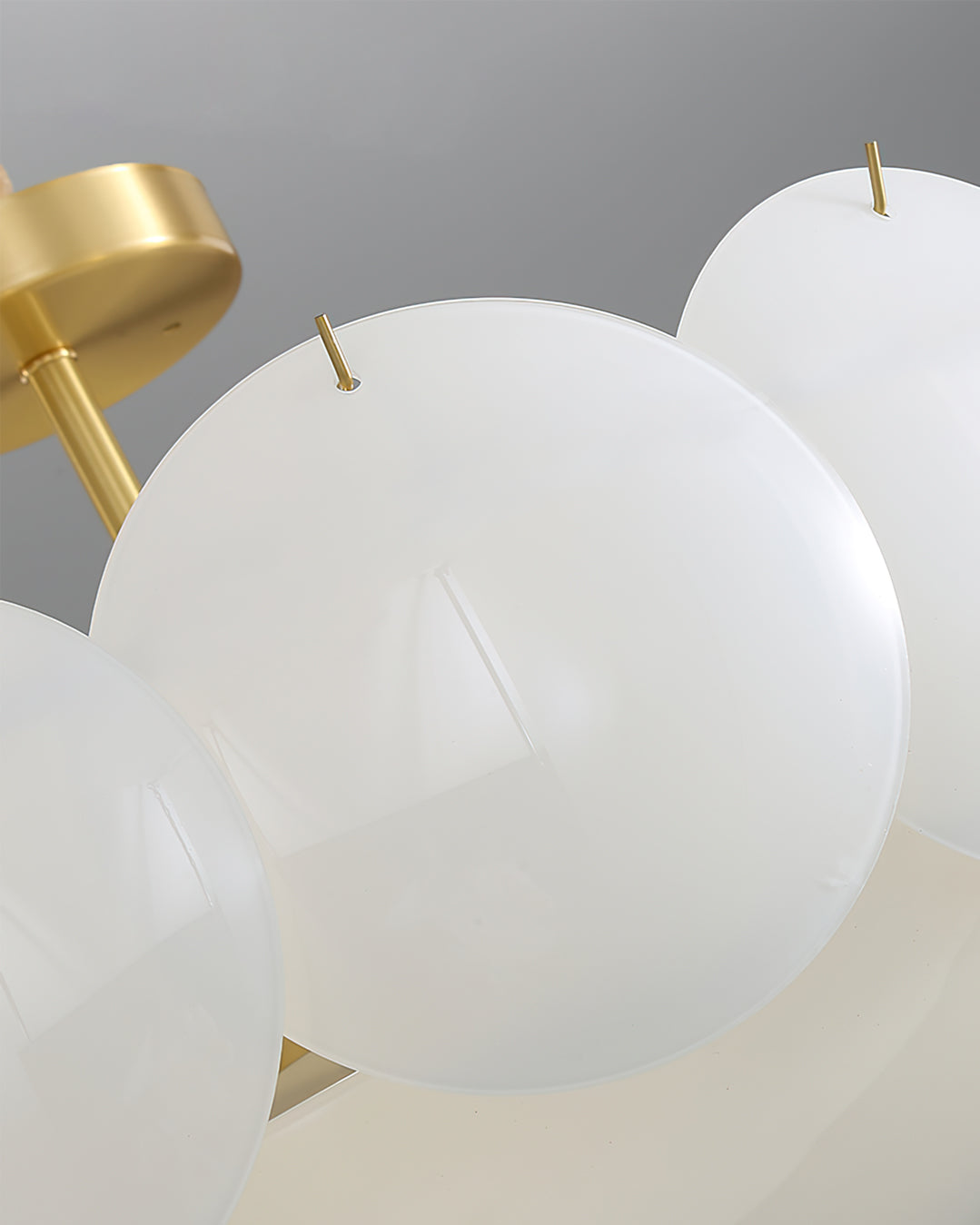Lampe de Plafond en Cuivre et Verre - Design Élégant et Intemporel