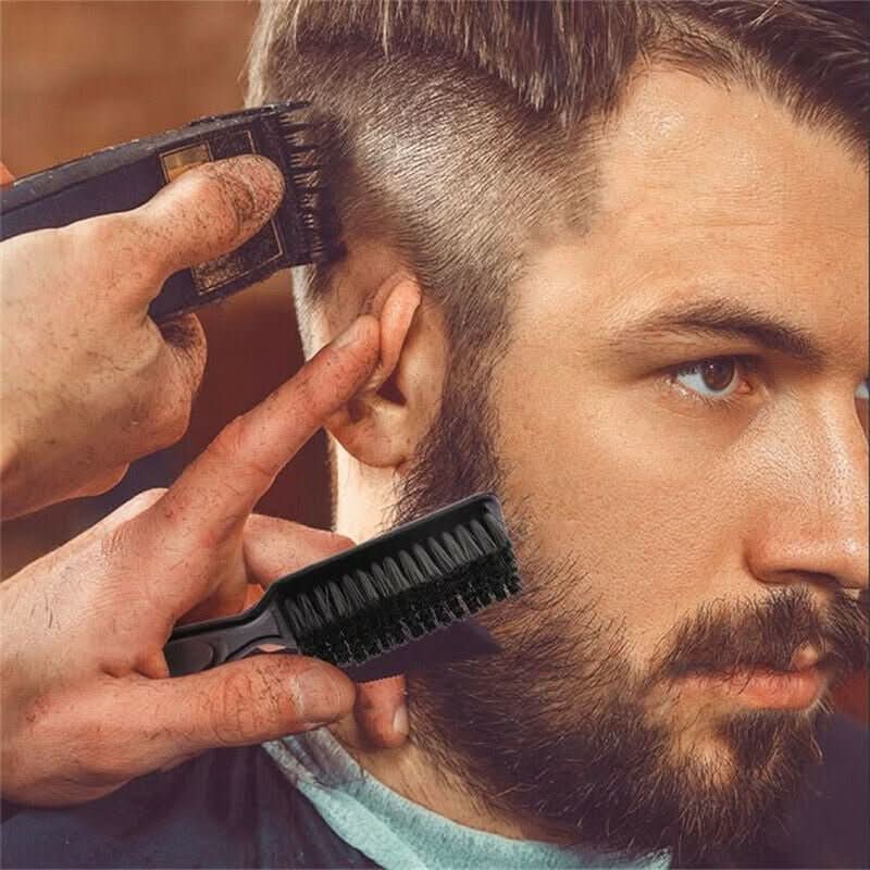 Brosse à Barbe et Cheveux Premium - Finition Lisse et Antistatique