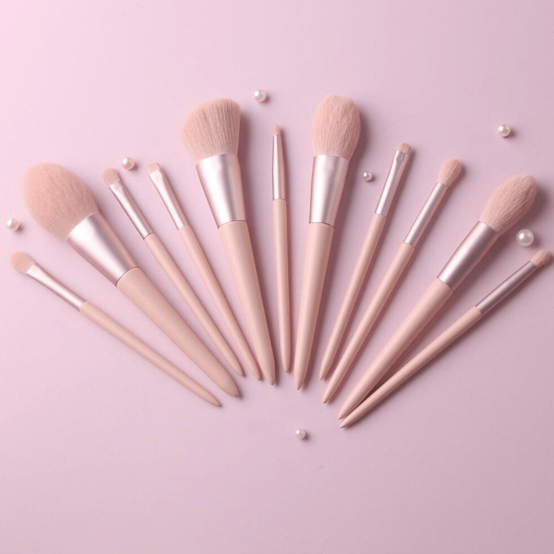 Kit de Pinceaux de Maquillage Professionnel - 11 Outils pour Fini Impeccable