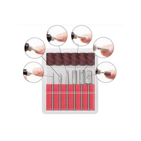 Kit de Manucure et Pédicure Électrique - Six Embouts pour Ongles Parfaits