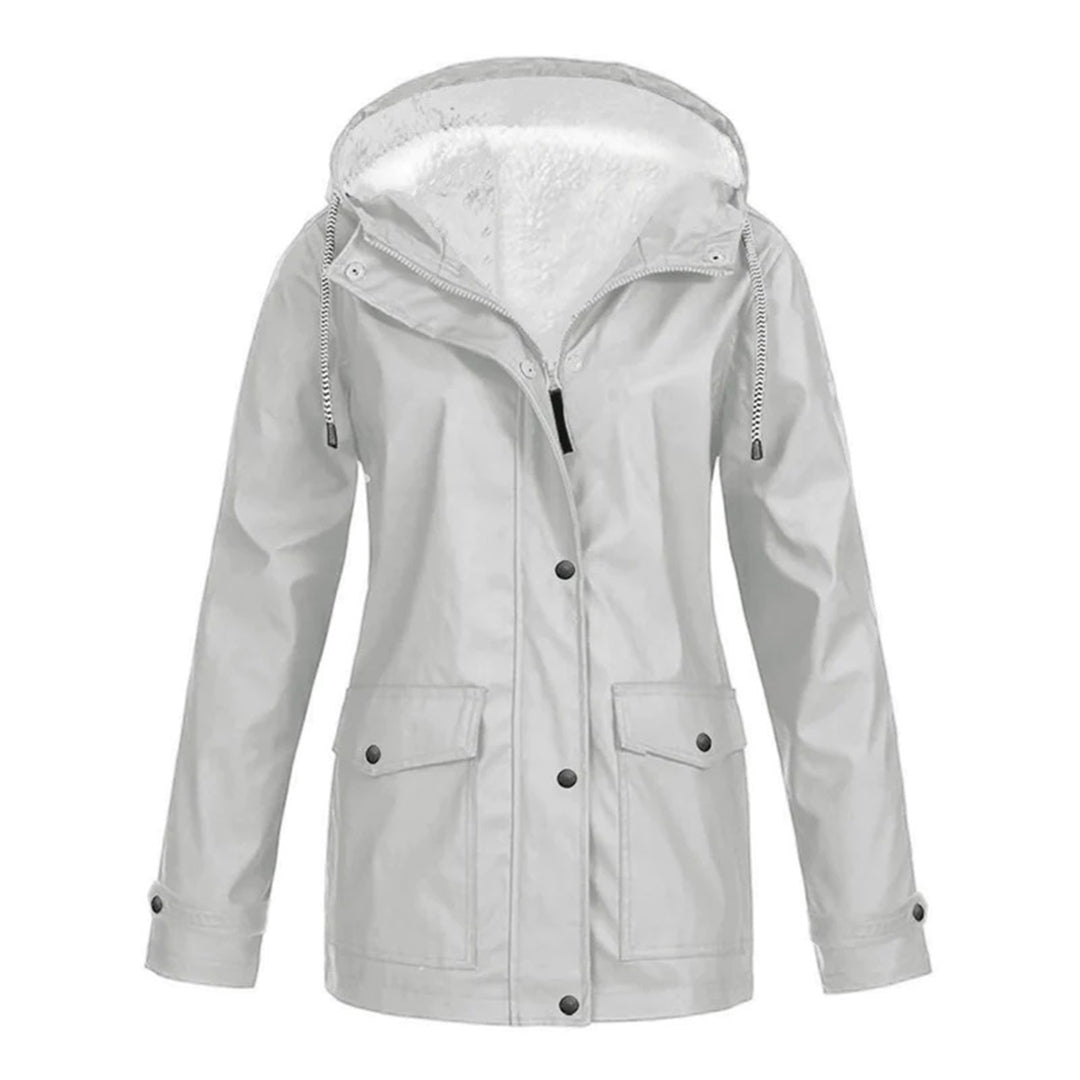 Veste Imperméable Doublée en Polaire - Protection Chic contre le Froid et la Pluie