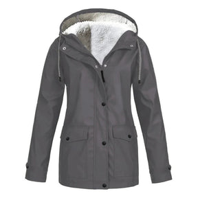 Veste Imperméable Doublée en Polaire - Protection Chic contre le Froid et la Pluie
