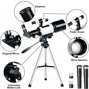 Télescope Astronomique Réfracteur 70mm - Clarté et Grossissement Exceptionnels