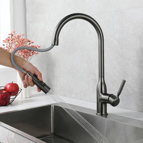 Robinet de Cuisine avec Douchette Extractible - Design Élégant et Installation Facile