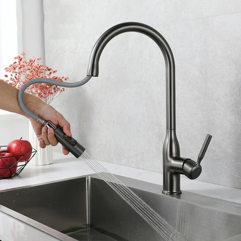 Robinet de Cuisine avec Douchette Extractible - Design Élégant et Installation Facile
