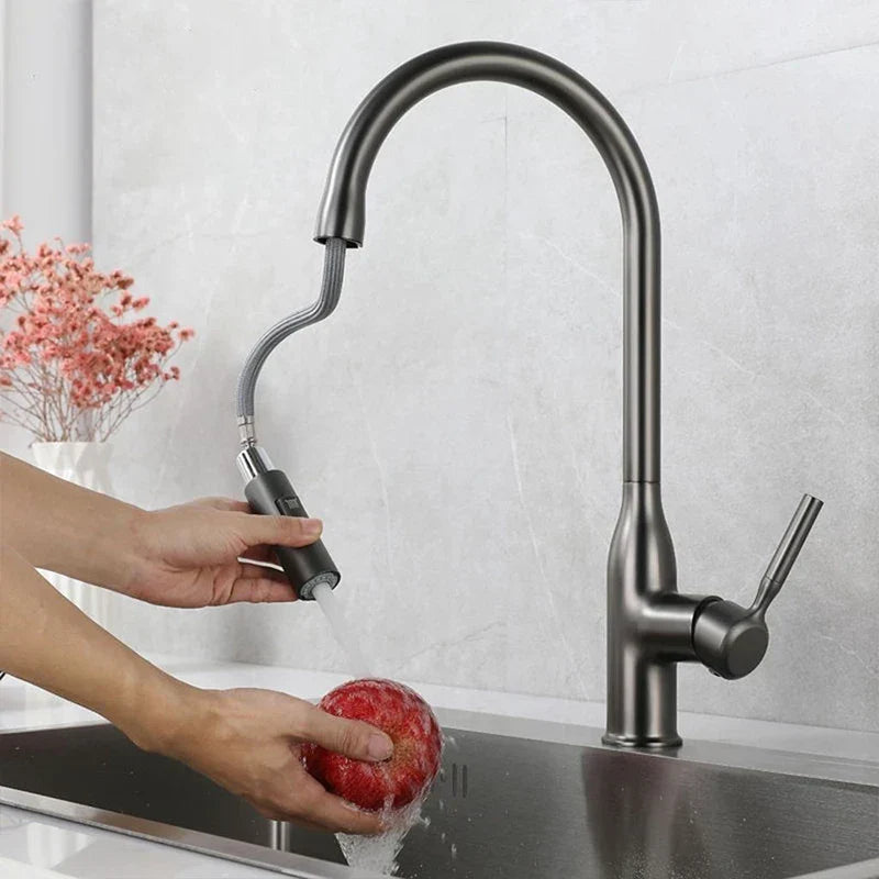 Robinet de Cuisine avec Douchette Extractible - Design Élégant et Installation Facile