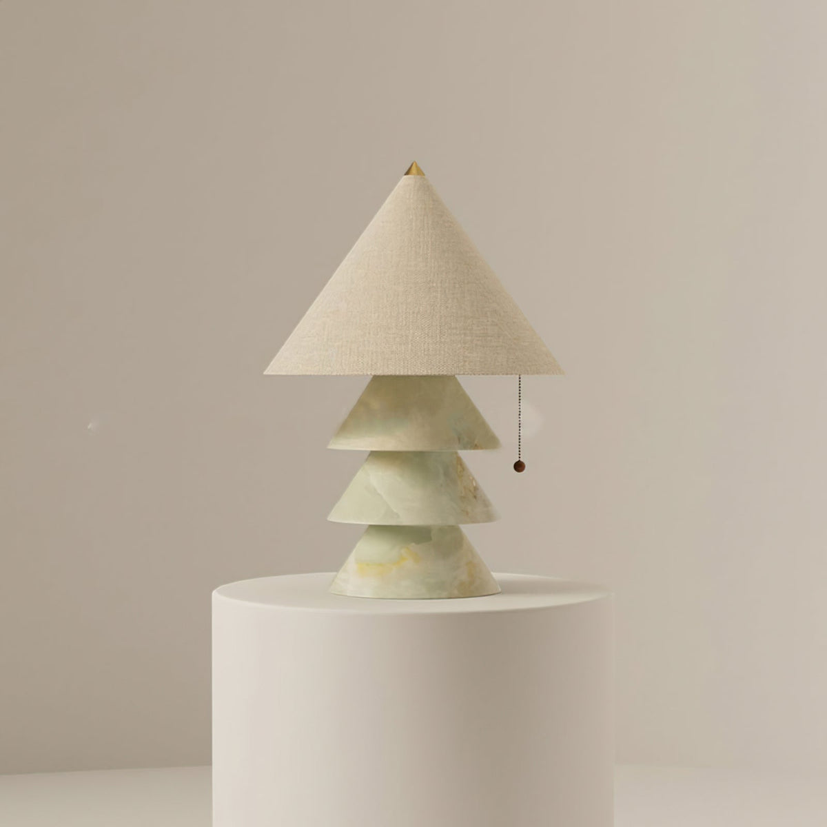 Lampe de Nuit en Marbre et Tissu - Éclairage Élégant pour Intérieurs Modernes