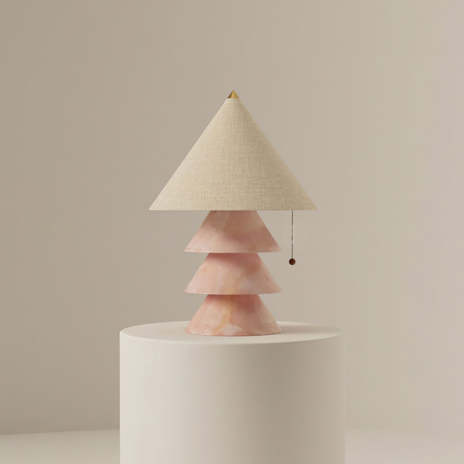 Lampe de Nuit en Marbre et Tissu - Éclairage Élégant pour Intérieurs Modernes